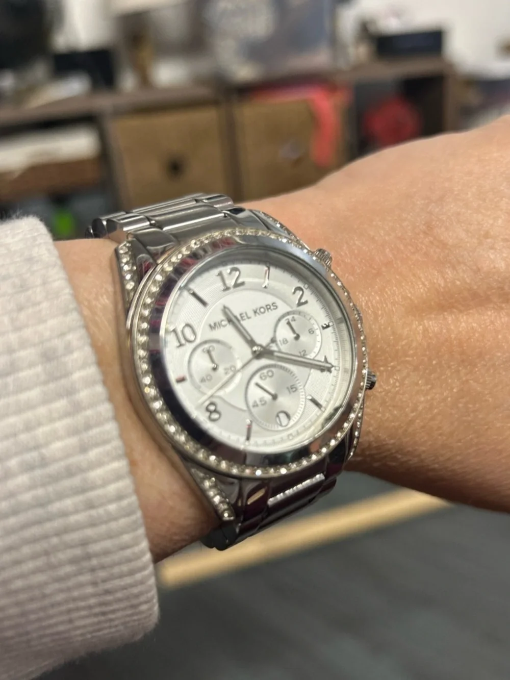 Michael Kors silver tone